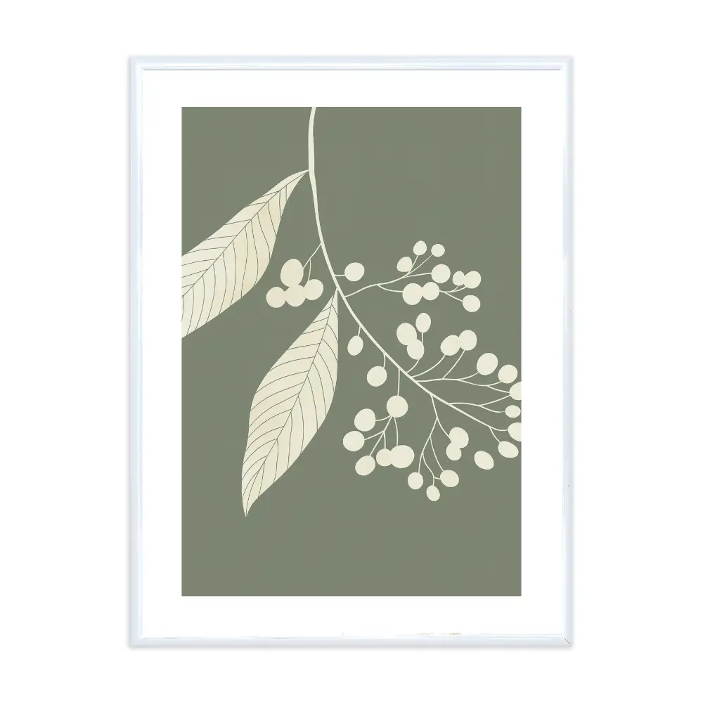 Poster mit Bilderrahmen Botanical Eucalypthus - verschiedene Formate Interior Design