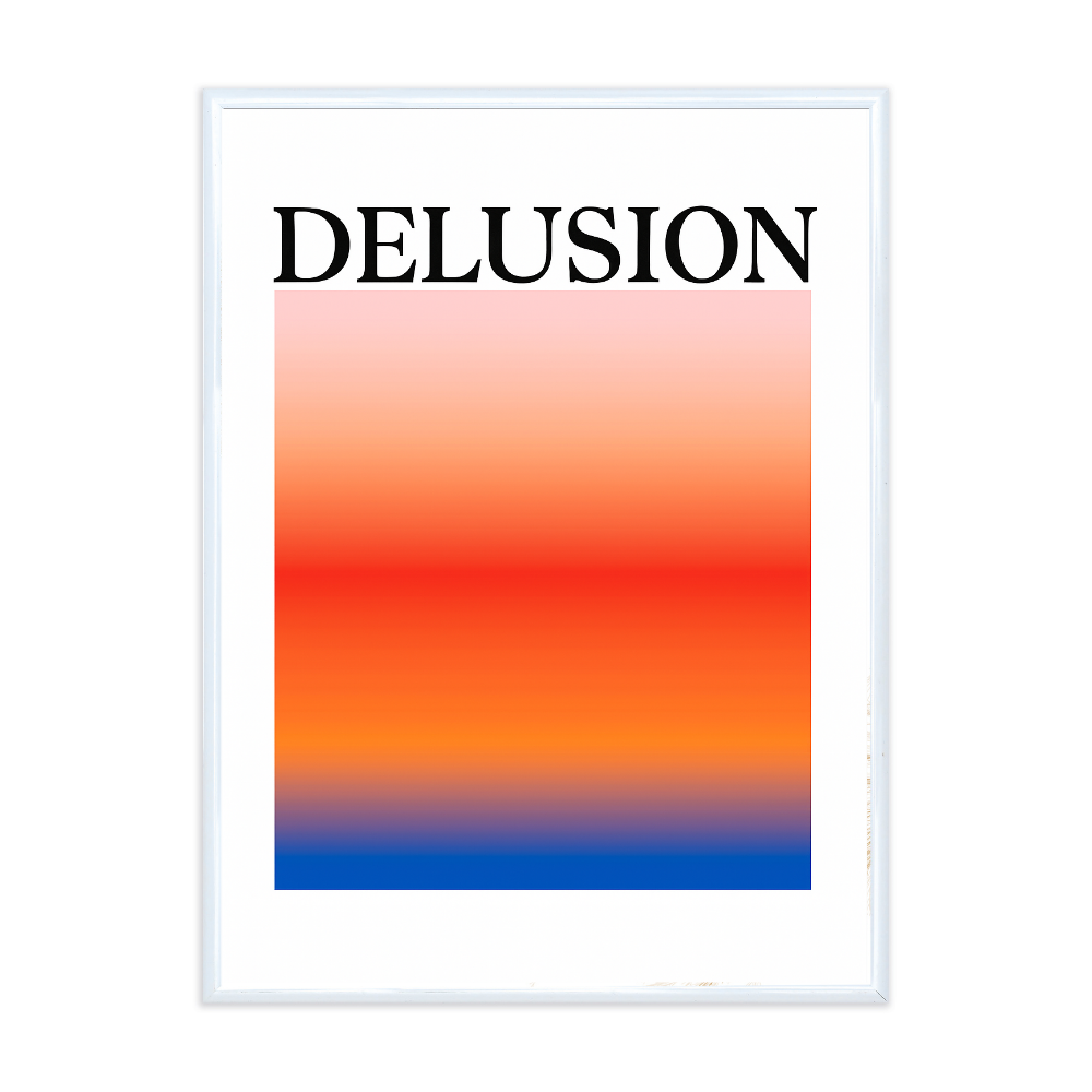 Poster mit Bilderrahmen Delusion - inklusive Bilderrahmen