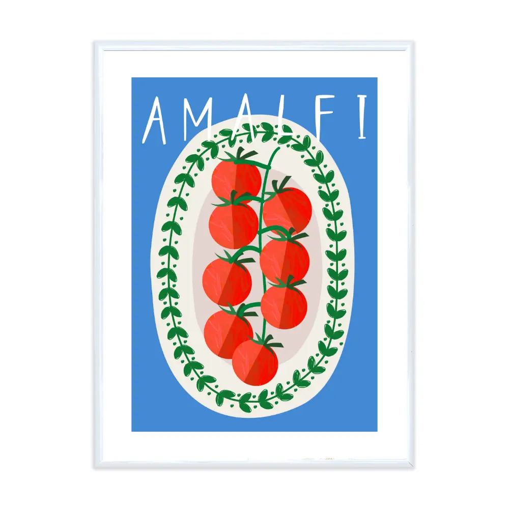 Poster mit Bilderrahmen Amalfi - verschiedene Formate Interior Design