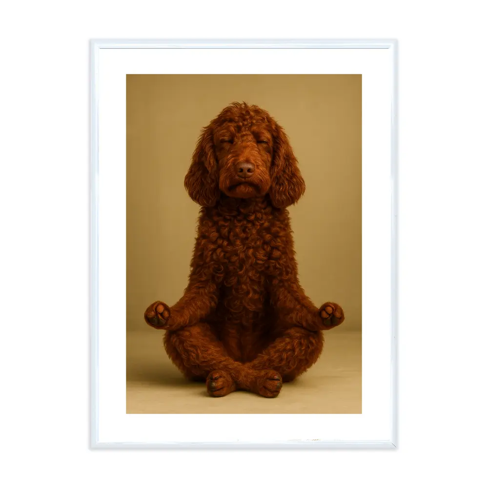 Poster mit Bilderrahmen Yogadoodle - verschiedene Formate Interior Design