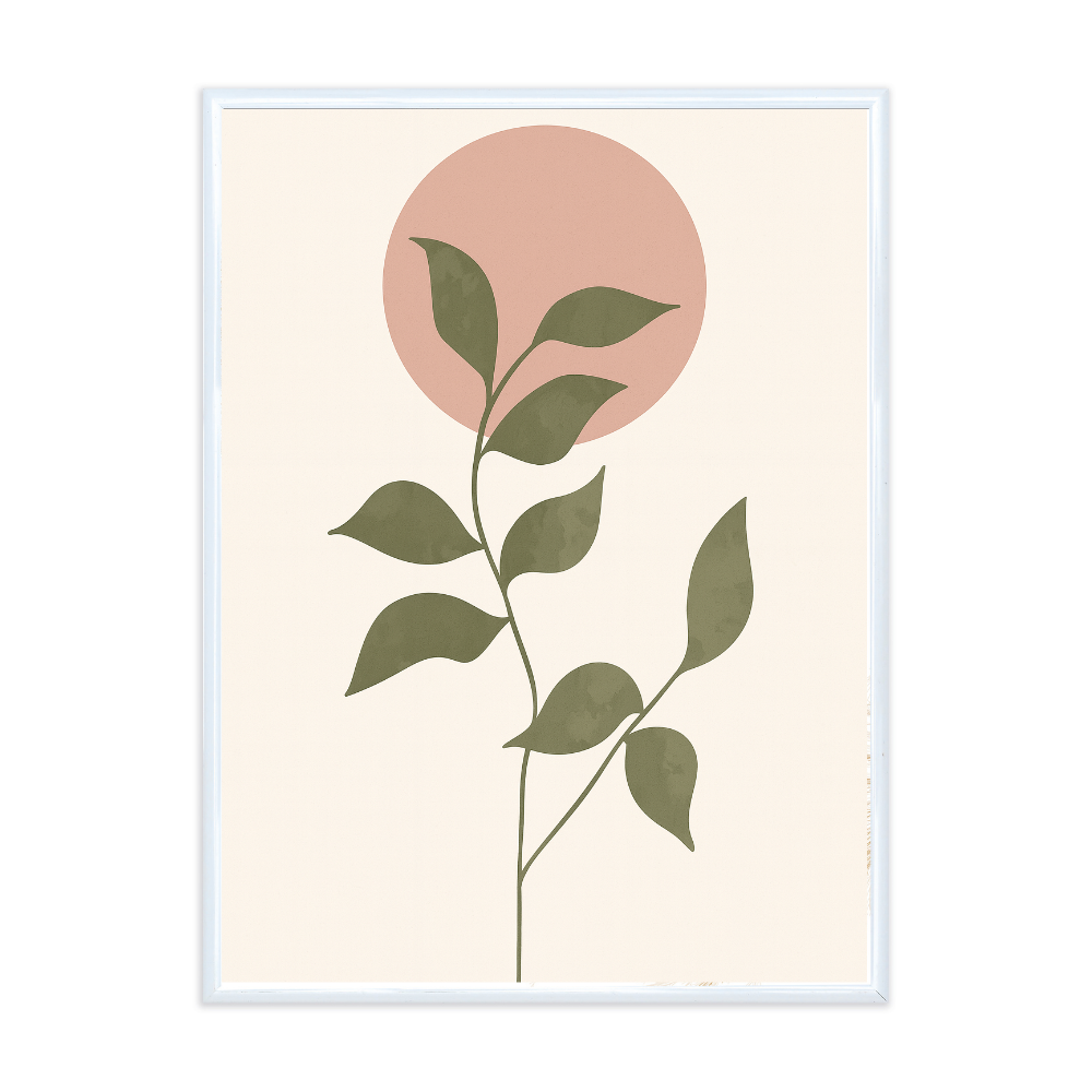 Poster mit Bilderrahmen Botanical Minimal Art - verschiedene Formate