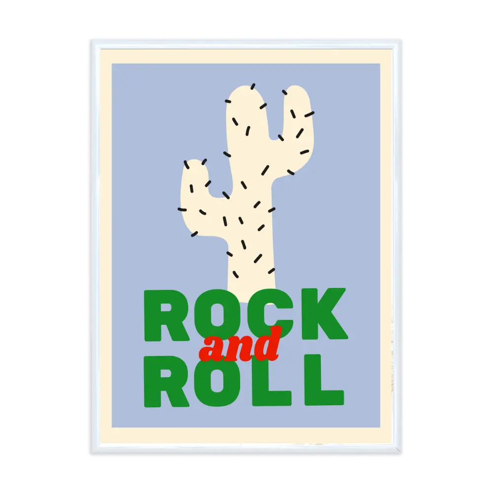 Poster mit Bilderrahmen Rock&
