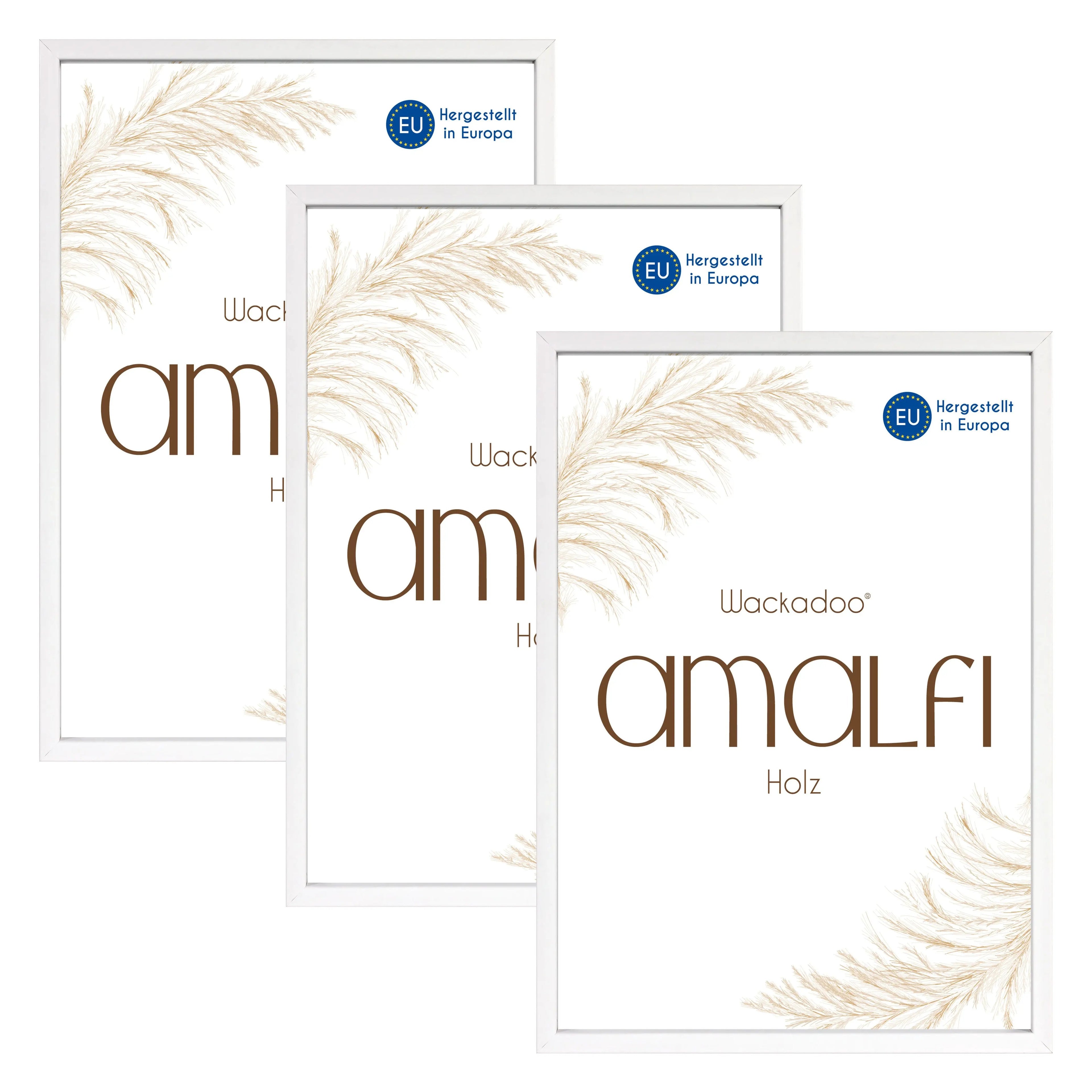 Bilderrahmen 3er Set AMALFI aus MDF Holz Wackadoo Living