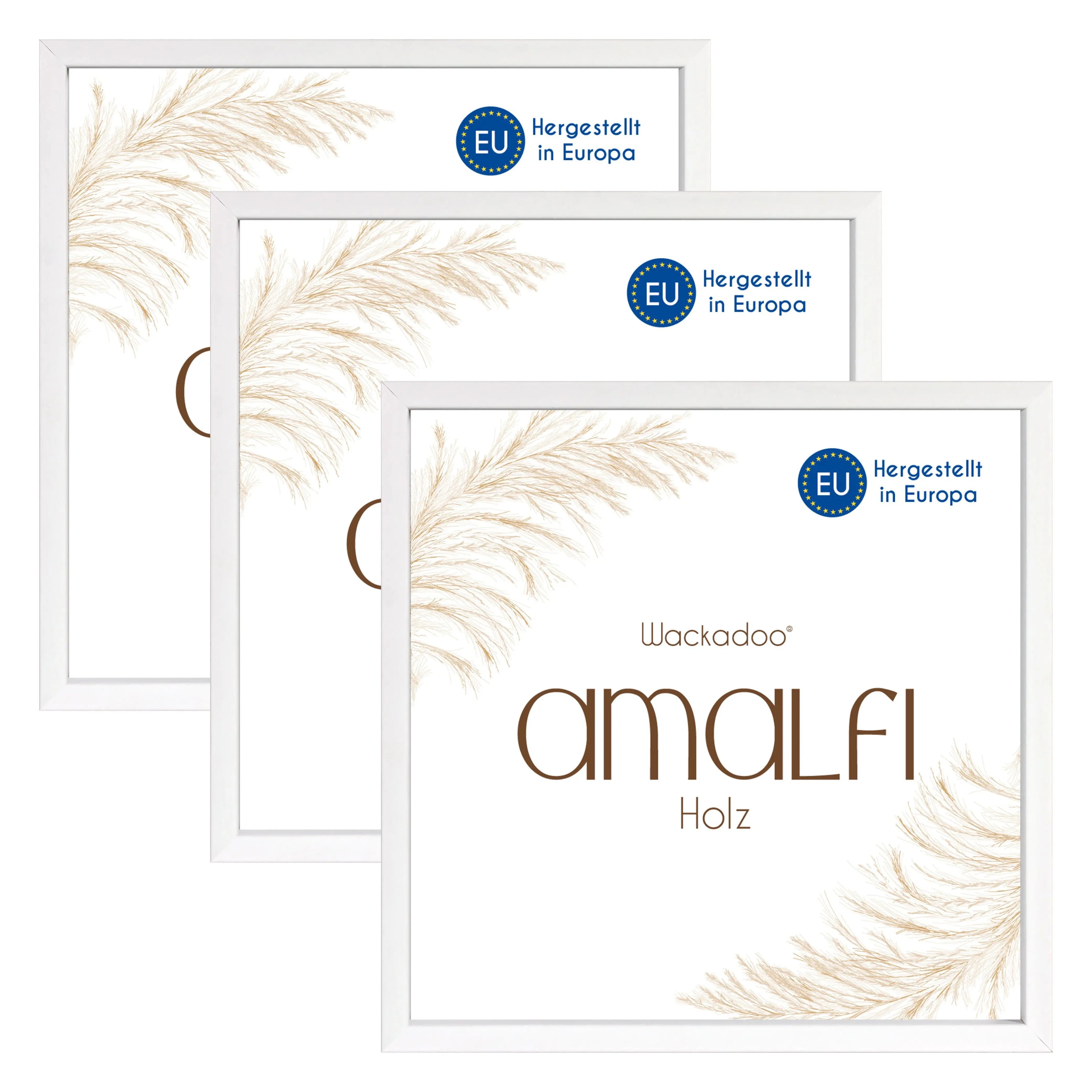 Bilderrahmen 3er Set AMALFI aus MDF Holz Wackadoo Living