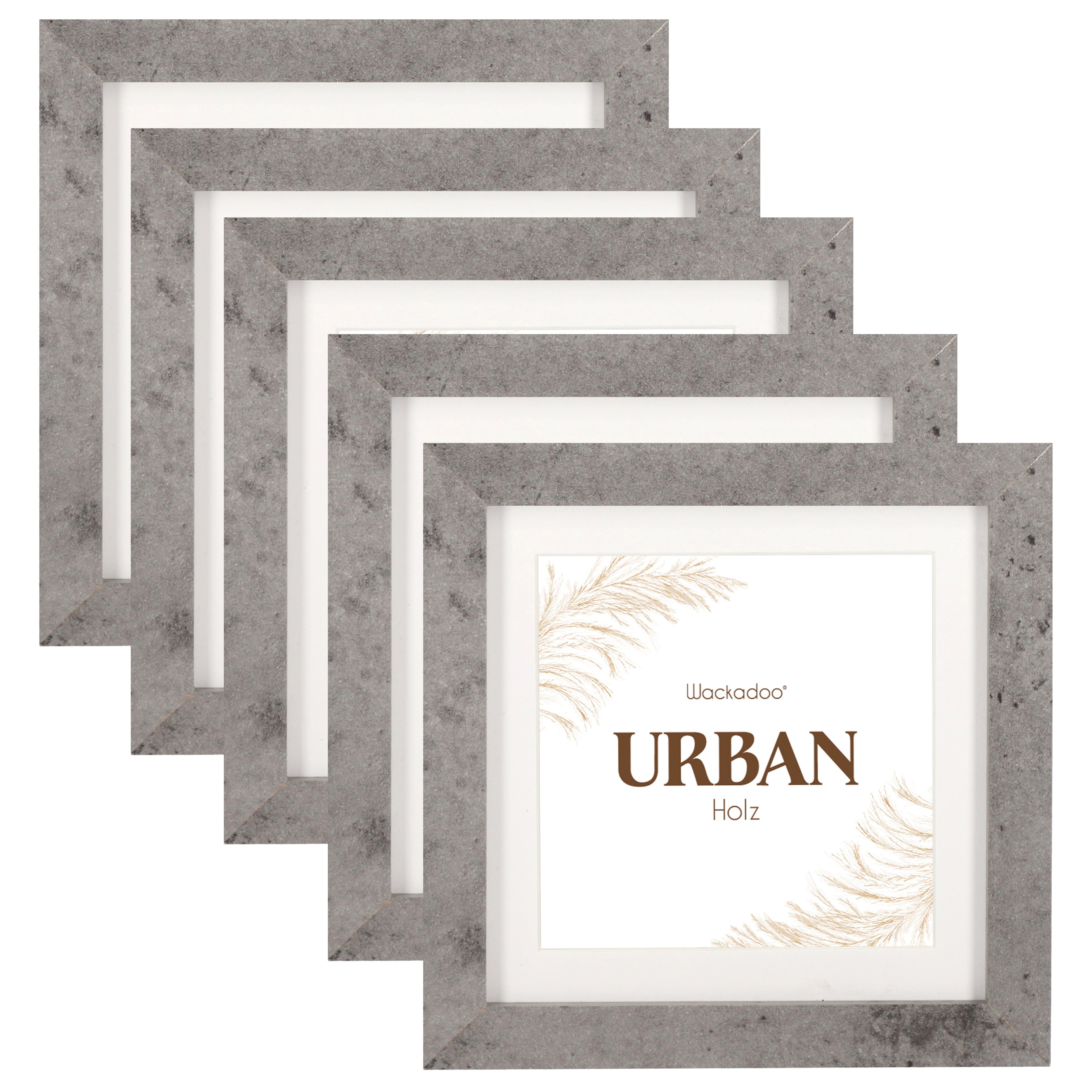 Bilderrahmen 5er Set URBAN aus MDF Holz