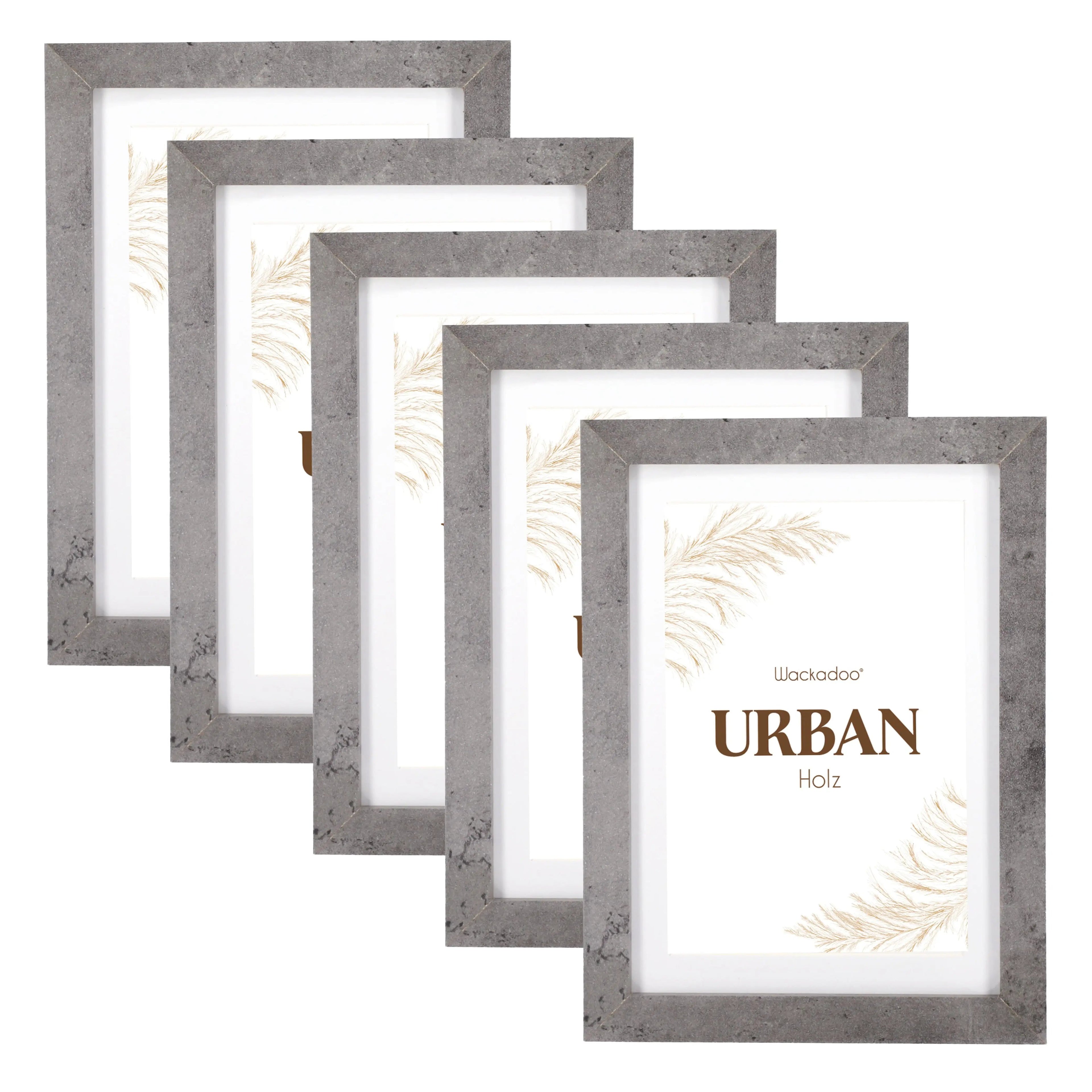 Bilderrahmen 5er Set URBAN aus MDF Holz PORTRAITRAHMEN