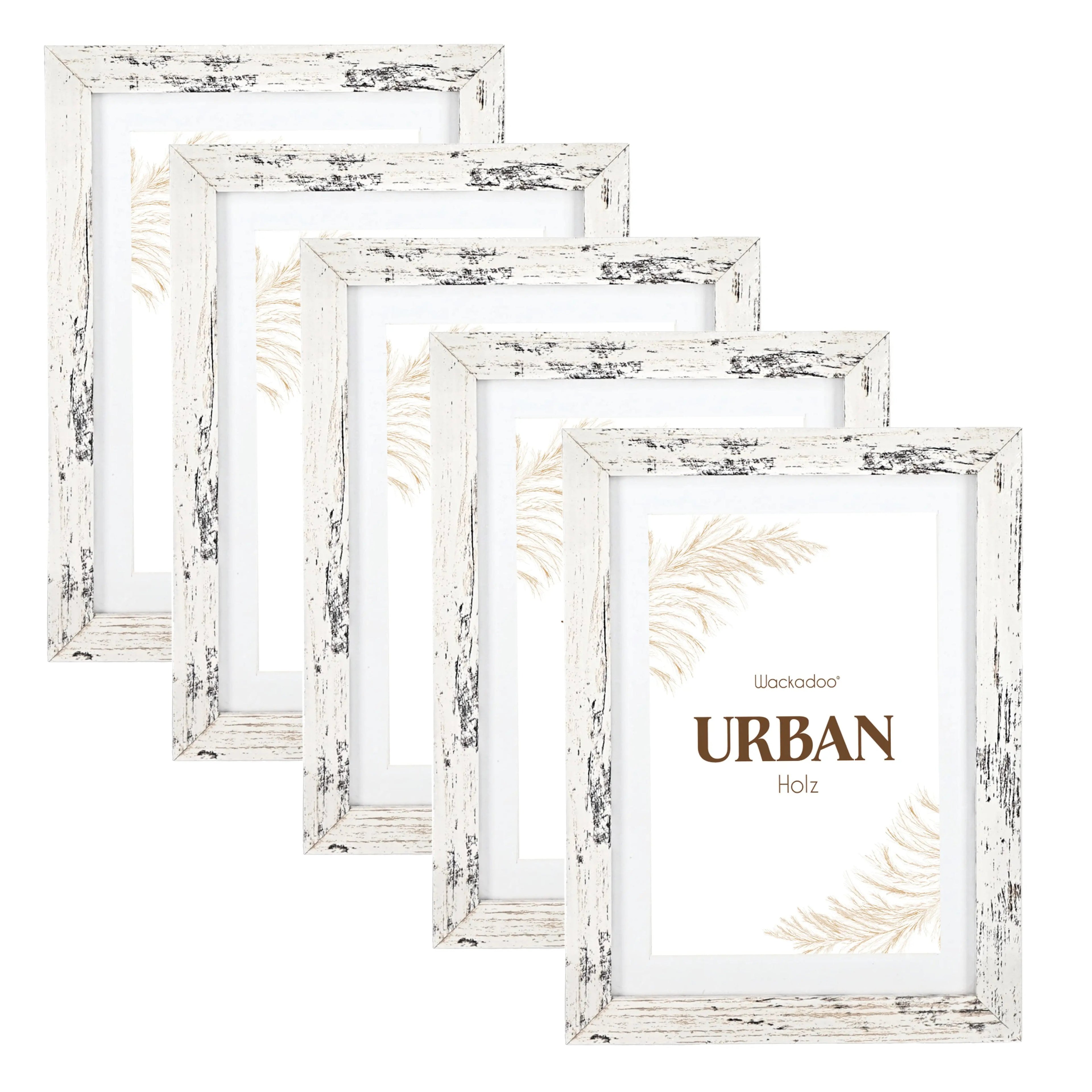 Bilderrahmen 5er Set URBAN aus MDF Holz PORTRAITRAHMEN