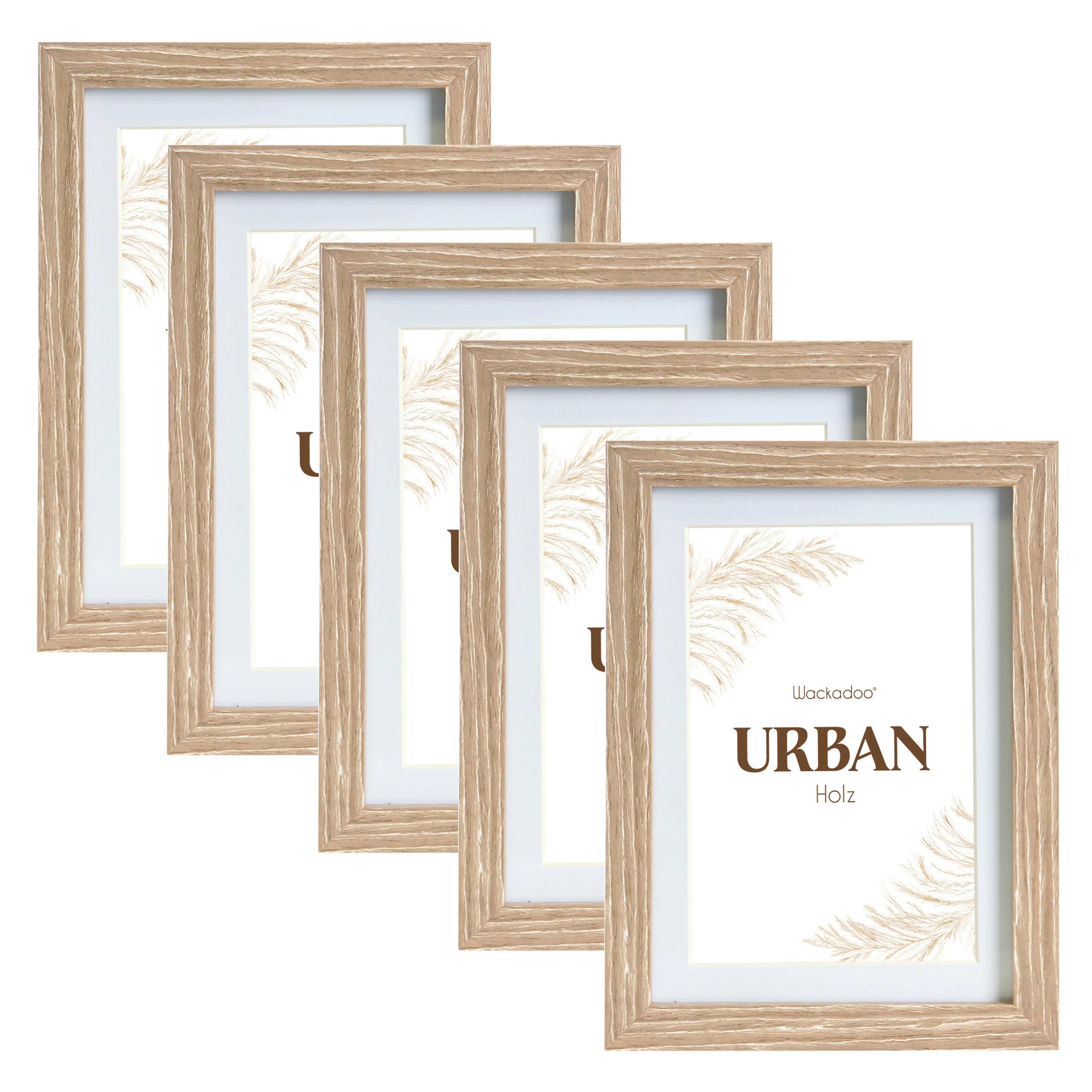 Bilderrahmen 5er Set URBAN aus MDF Holz PORTRAITRAHMEN