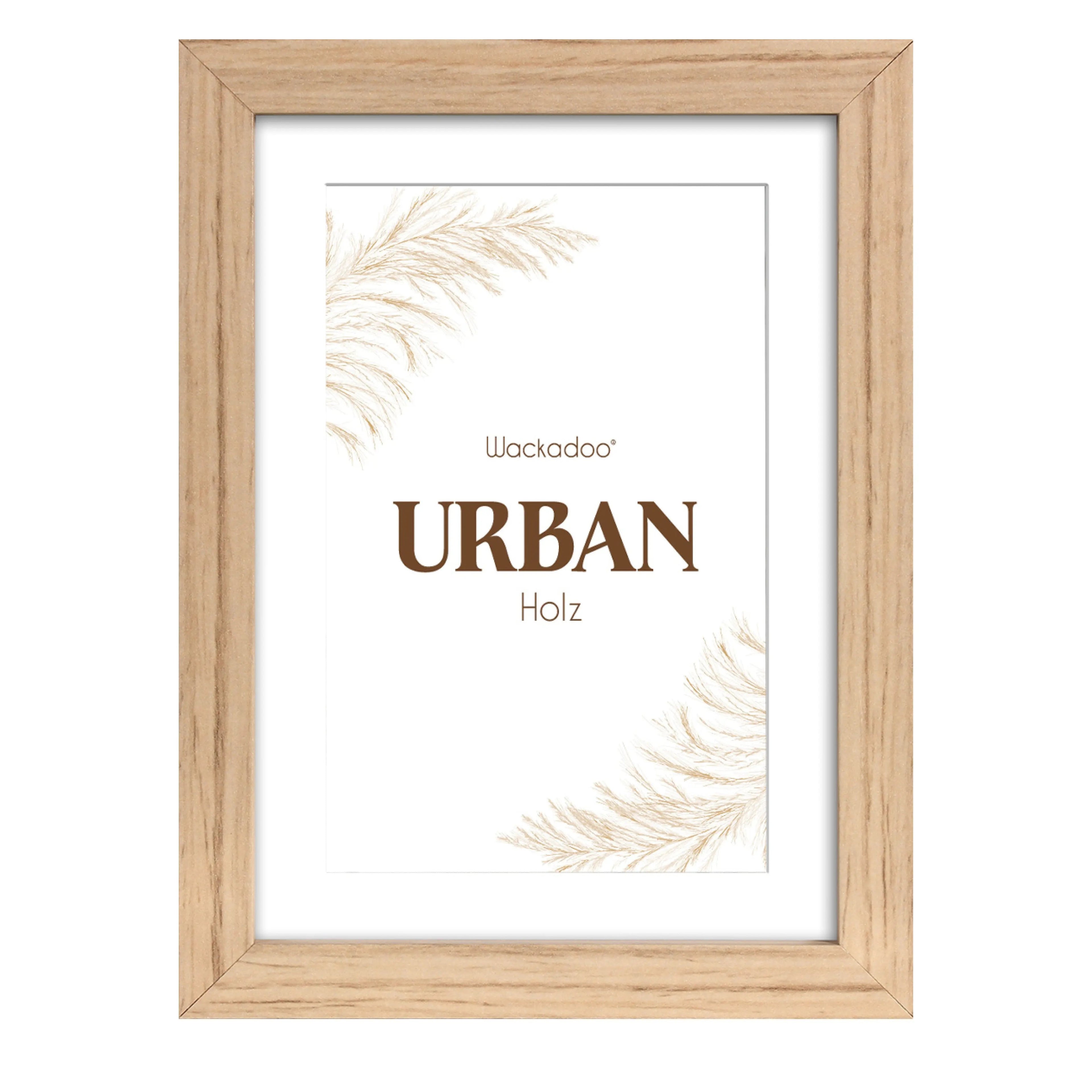 Bilderrahmen URBAN mit Passepartout aus MDF Holz PORTRAITRAHMEN