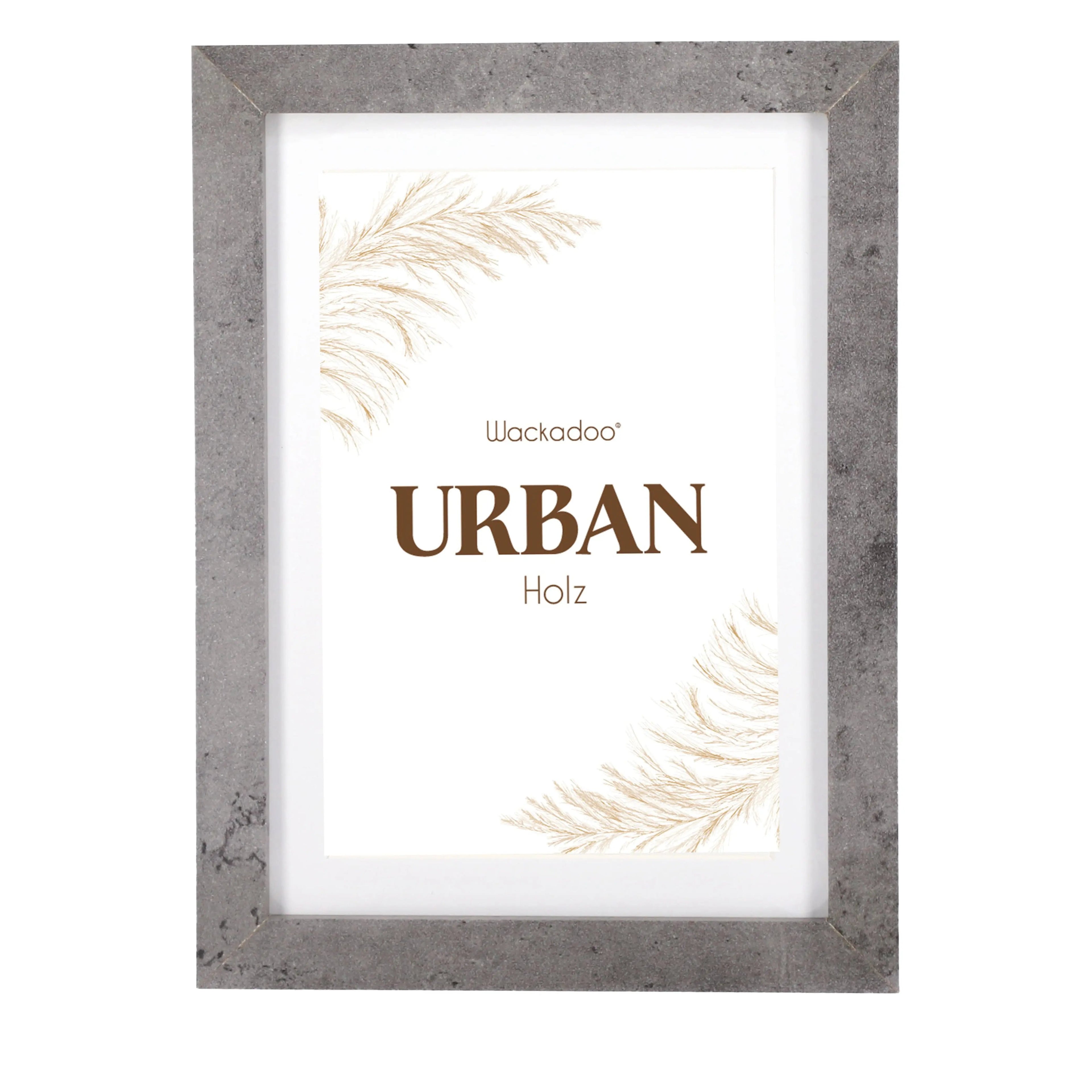 Bilderrahmen URBAN mit Passepartout aus MDF Holz PORTRAITRAHMEN