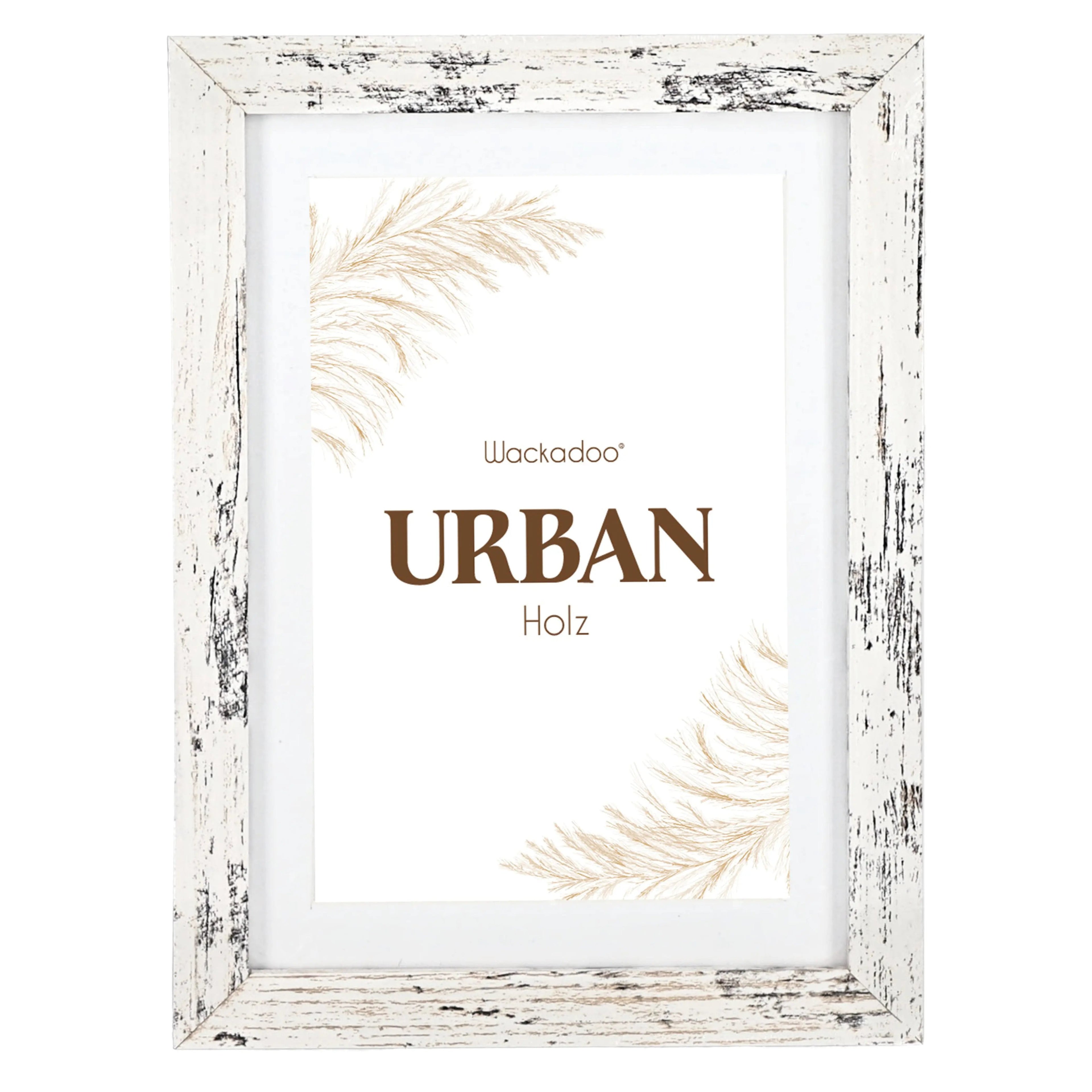 Bilderrahmen URBAN mit Passepartout aus MDF Holz PORTRAITRAHMEN