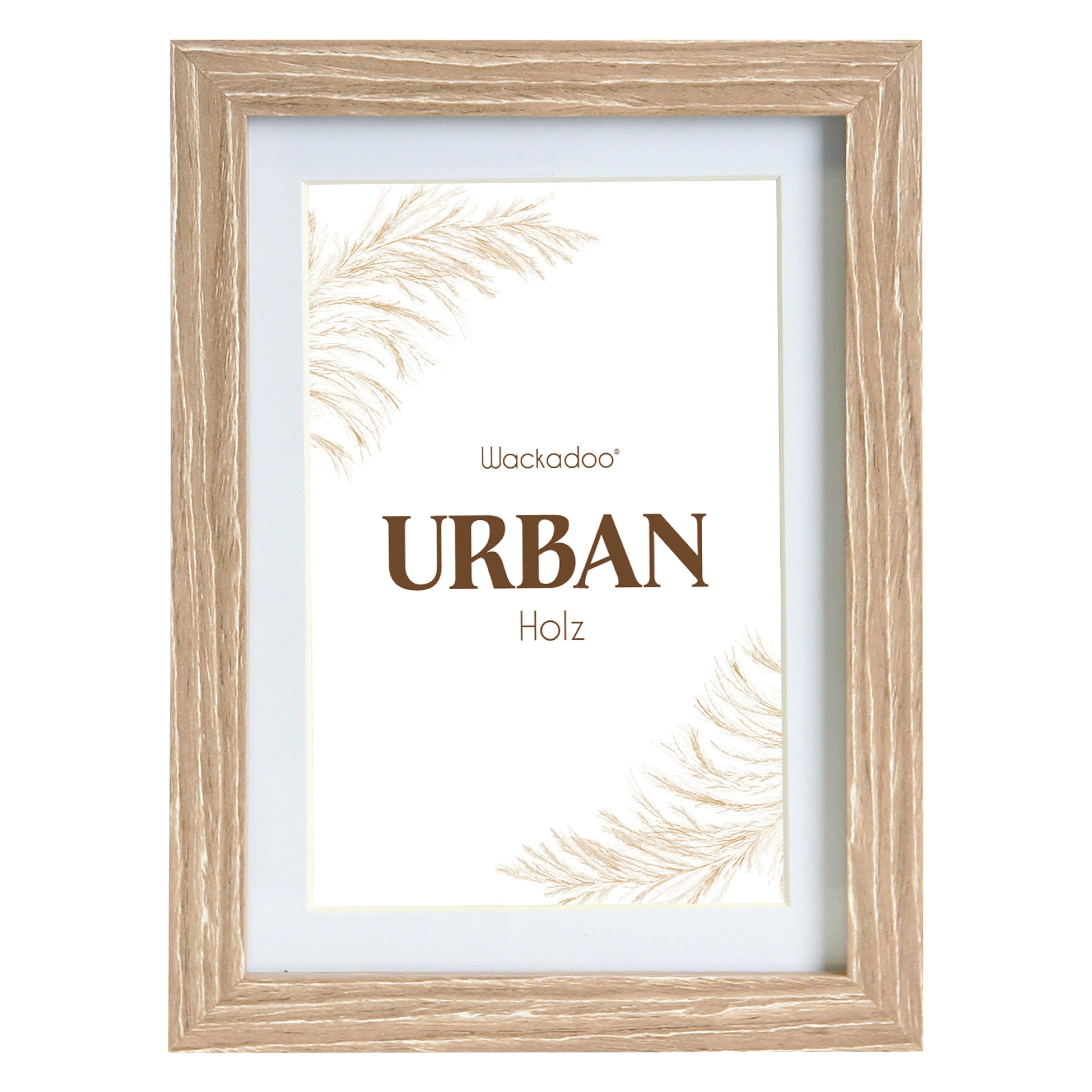 Bilderrahmen URBAN mit Passepartout aus MDF Holz PORTRAITRAHMEN