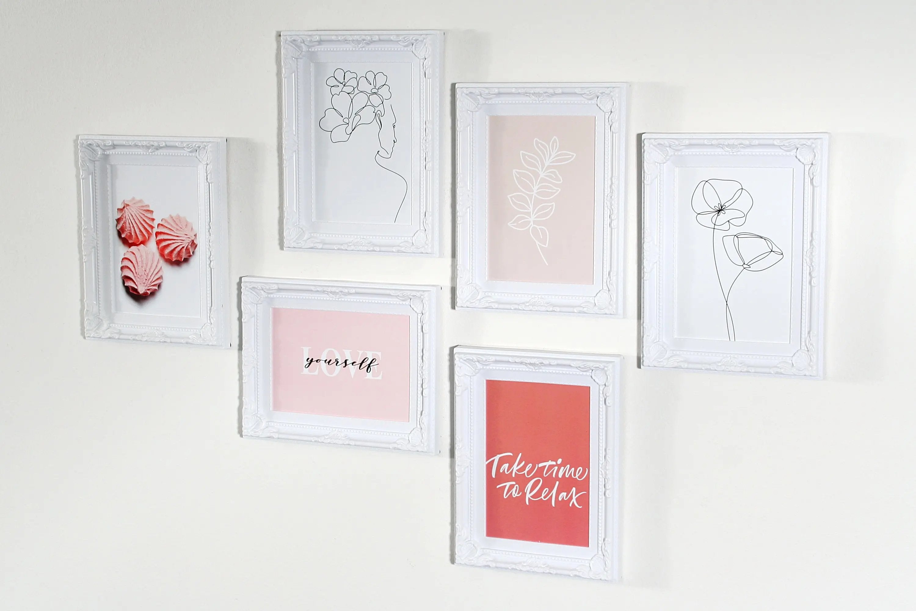 Wackadoo Portraitrahmenset "Colour White" Bilderrahmen Set