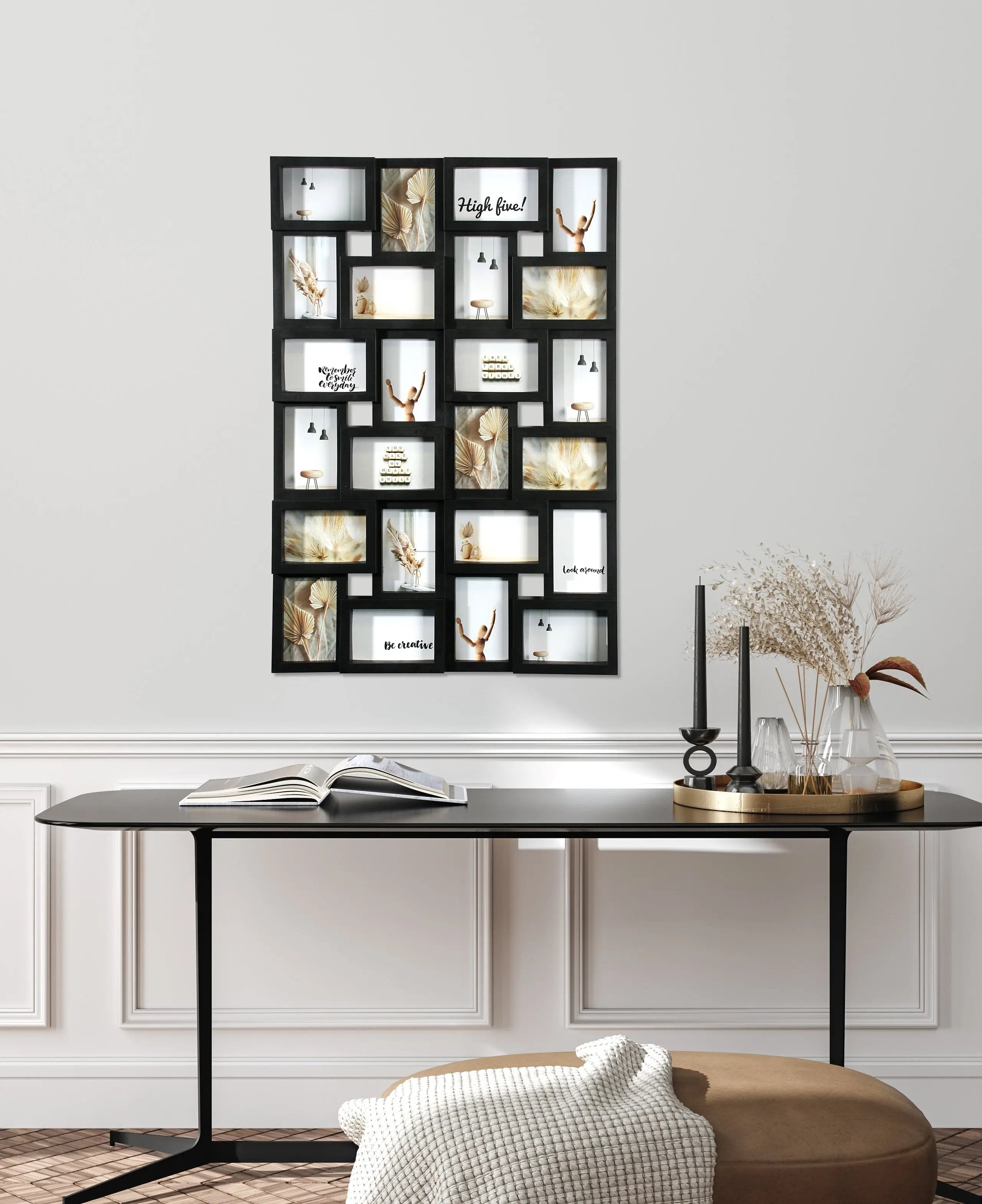 Bilderrahmen Collage für 24 Fotos Format 10x15 cm COLLAGERAHMEN