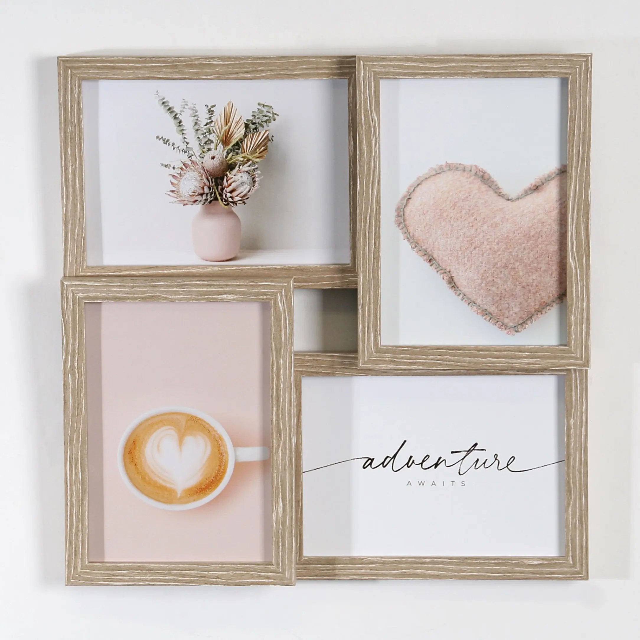 Wackadoo Collagerahmen für 4 Fotos aus FSC® Holz COLLAGERAHMEN