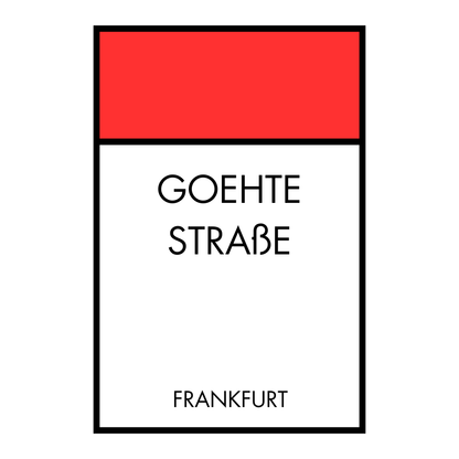 Poster Brettspiel Edition - Straßennamen