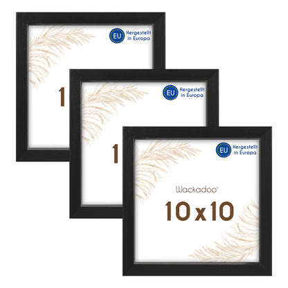 Wackadoo Bilderrahmen 3er Set AMALFI aus MDF Holz mit Glasscheibe