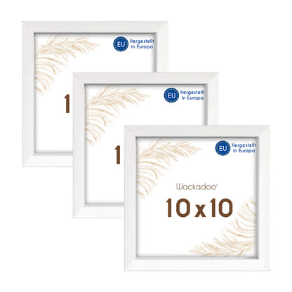 Wackadoo Bilderrahmen 3er Set AMALFI aus MDF Holz mit Glasscheibe