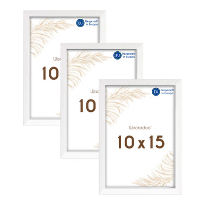 Wackadoo Bilderrahmen 3er Set AMALFI aus MDF Holz mit Glasscheibe