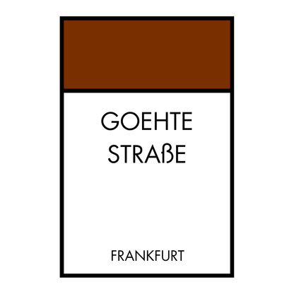 Poster Brettspiel Edition - Straßennamen