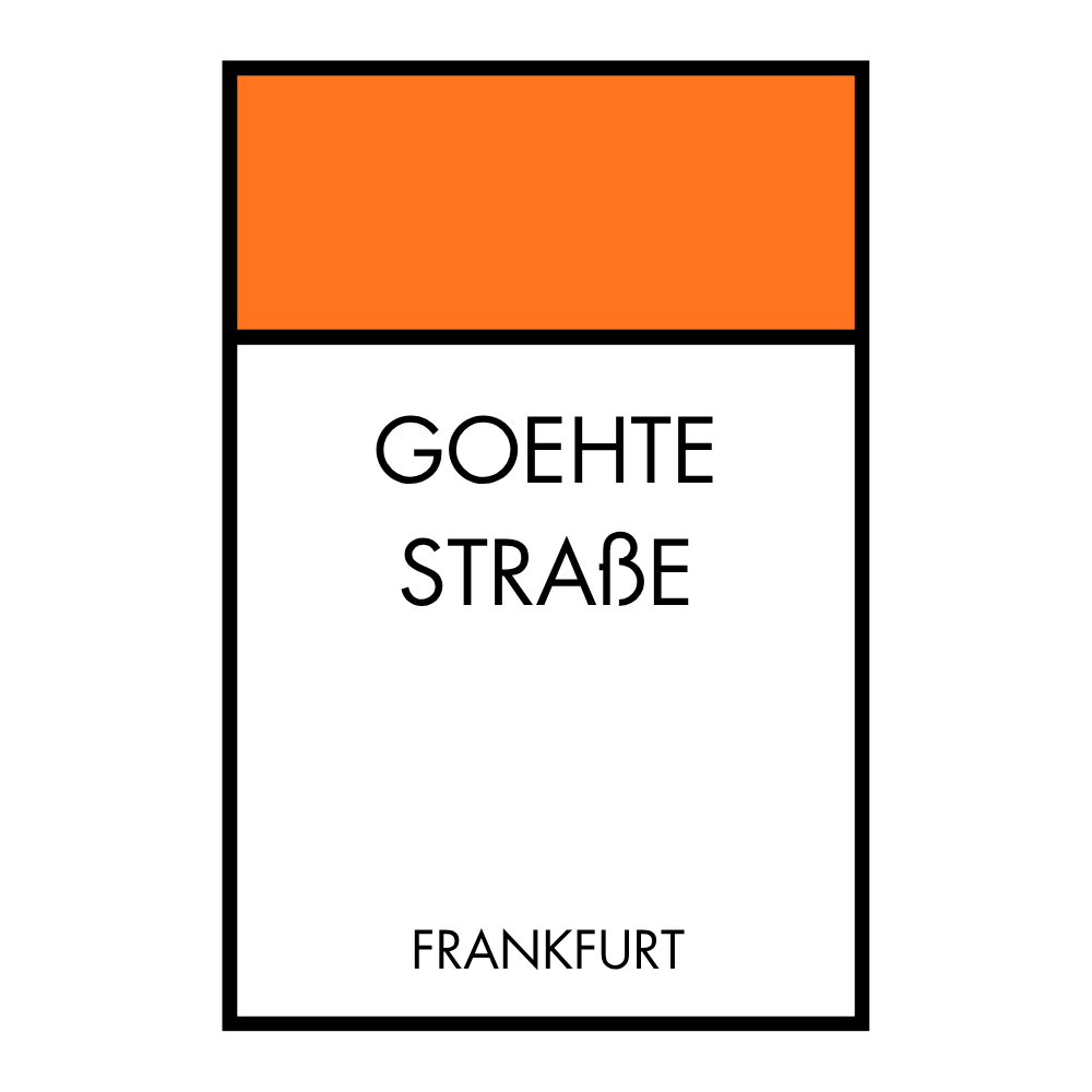 Poster Brettspiel Edition - Straßennamen