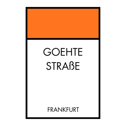 Poster Brettspiel Edition - Straßennamen