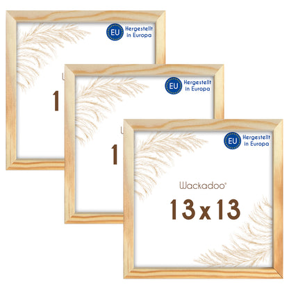 Wackadoo Bilderrahmen 3er Set AMALFI aus MDF Holz mit Glasscheibe