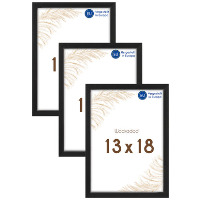 Wackadoo Bilderrahmen 3er Set AMALFI aus MDF Holz mit Glasscheibe