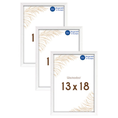 Wackadoo Bilderrahmen 3er Set AMALFI aus MDF Holz mit Glasscheibe