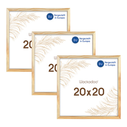 Wackadoo Bilderrahmen 3er Set AMALFI aus MDF Holz mit Glasscheibe