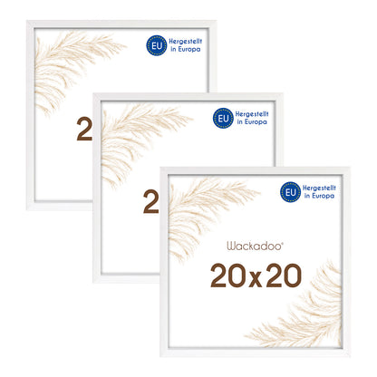 Wackadoo Bilderrahmen 3er Set AMALFI aus MDF Holz mit Glasscheibe