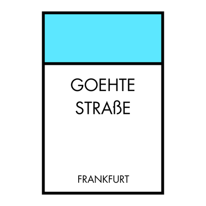 Poster Brettspiel Edition - Straßennamen