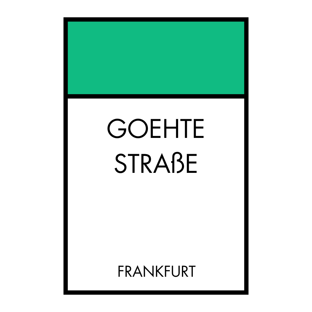 Poster Brettspiel Edition - Straßennamen