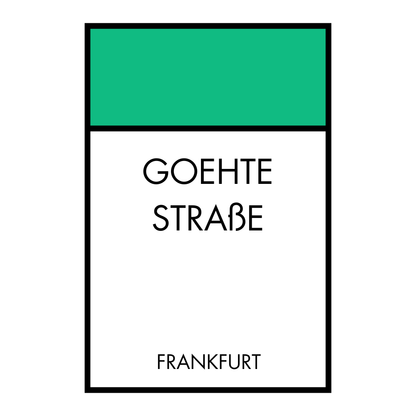 Poster Brettspiel Edition - Straßennamen