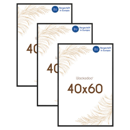 Wackadoo Bilderrahmen 3er Set AMALFI aus MDF Holz mit Glasscheibe
