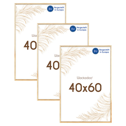 Wackadoo Bilderrahmen 3er Set AMALFI aus MDF Holz mit Glasscheibe