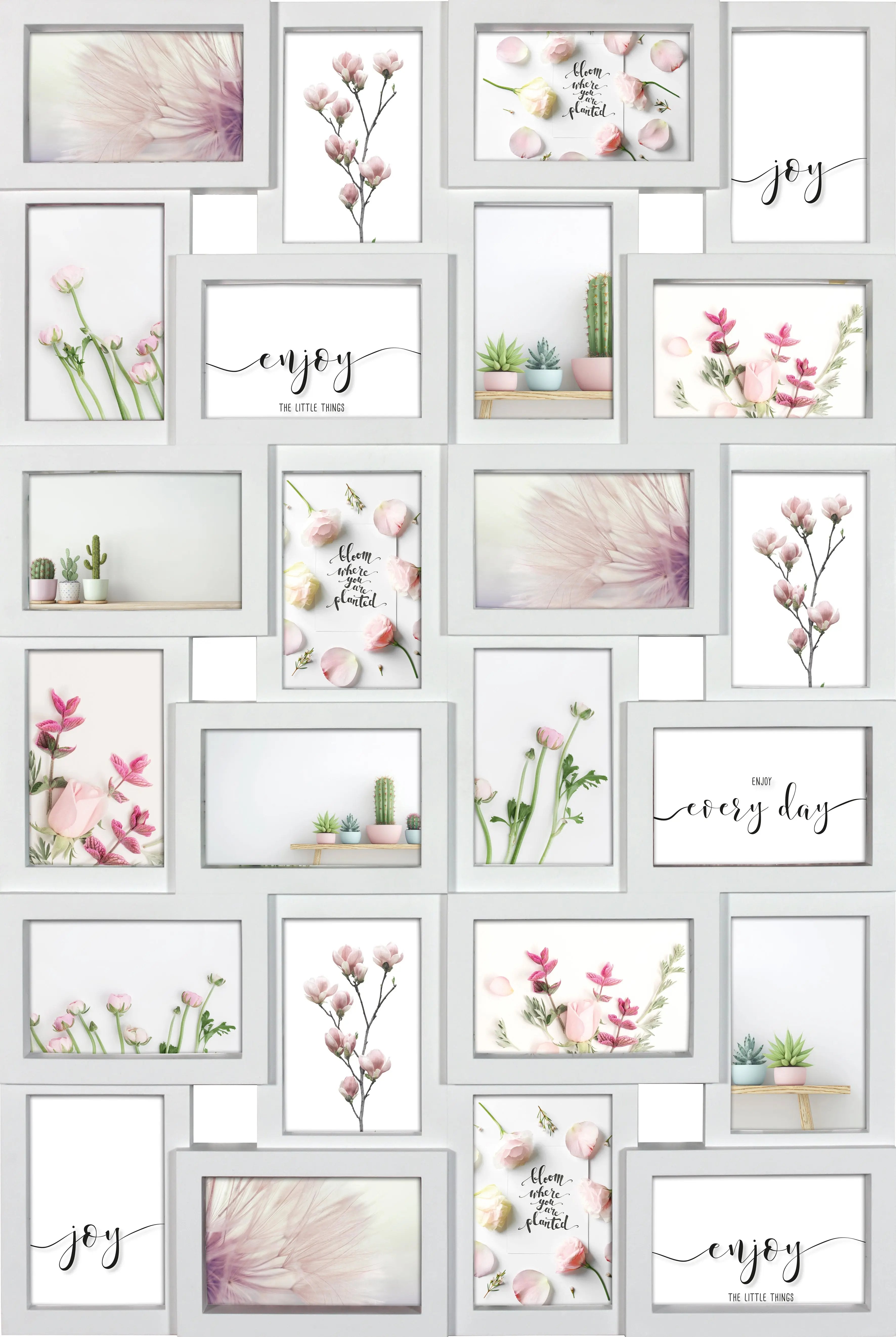 Bilderrahmen Collage für 24 Fotos Format 10x15 cm COLLAGERAHMEN