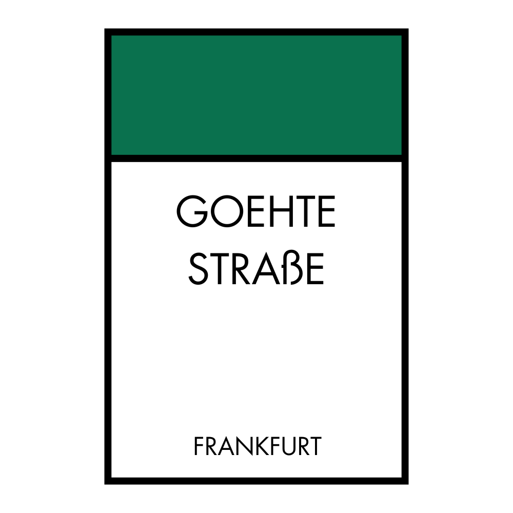 Poster Brettspiel Edition - Straßennamen