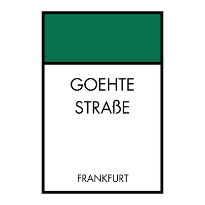 Poster Brettspiel Edition - Straßennamen