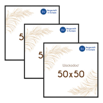 Wackadoo Bilderrahmen 3er Set AMALFI aus MDF Holz mit Glasscheibe