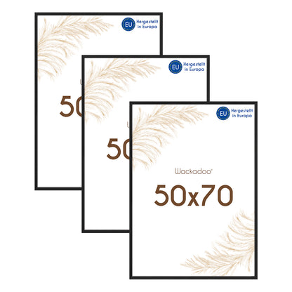 Wackadoo Bilderrahmen 3er Set AMALFI aus MDF Holz mit Glasscheibe