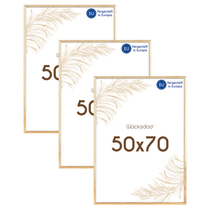 Wackadoo Bilderrahmen 3er Set AMALFI aus MDF Holz mit Glasscheibe