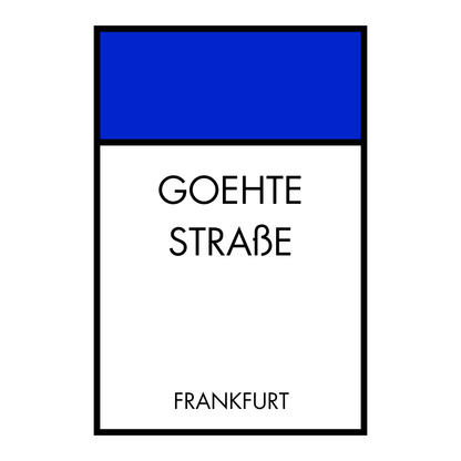 Poster Brettspiel Edition - Straßennamen