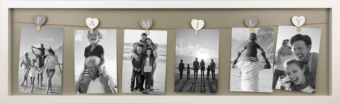 Bilderrahmen Family mit Clips COLLAGERAHMEN