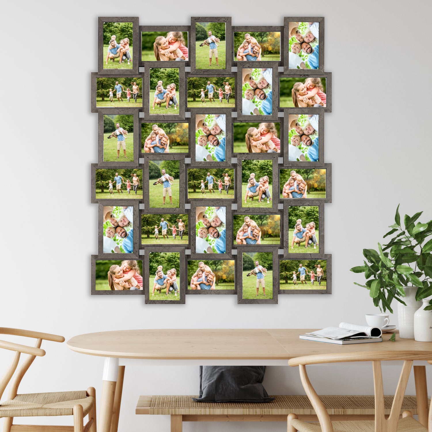 Bilderrahmen Collage für 30 Bilder mit Deinen eigenen Fotos - einfach &amp; schnell hochladen