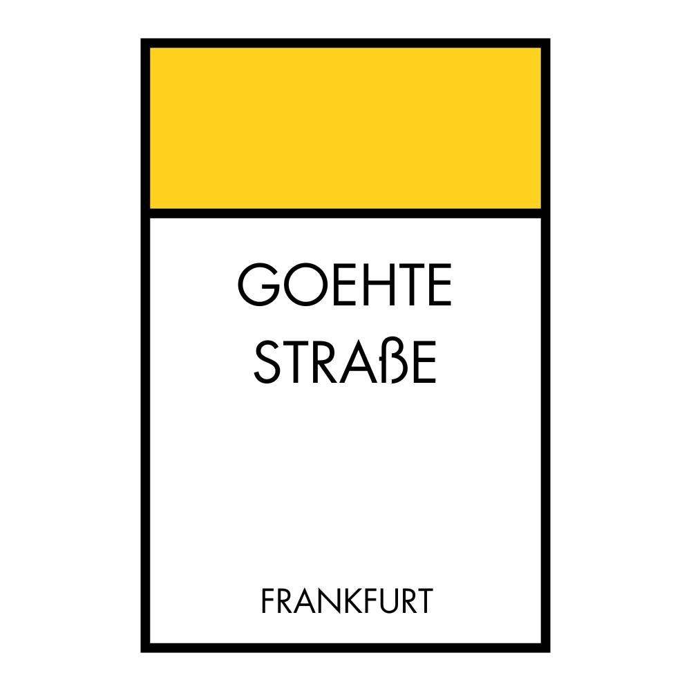 Poster Brettspiel Edition - Straßennamen