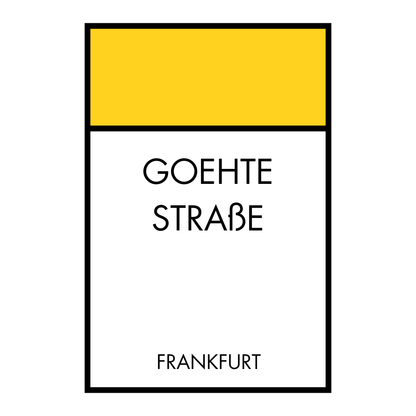 Poster Brettspiel Edition - Straßennamen