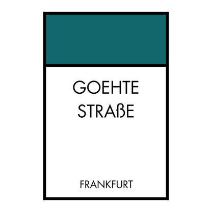 Poster Brettspiel Edition - Straßennamen