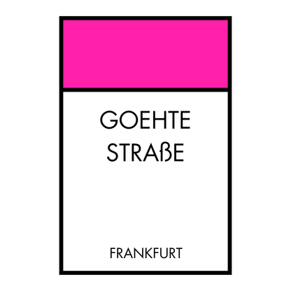 Poster Brettspiel Edition - Straßennamen