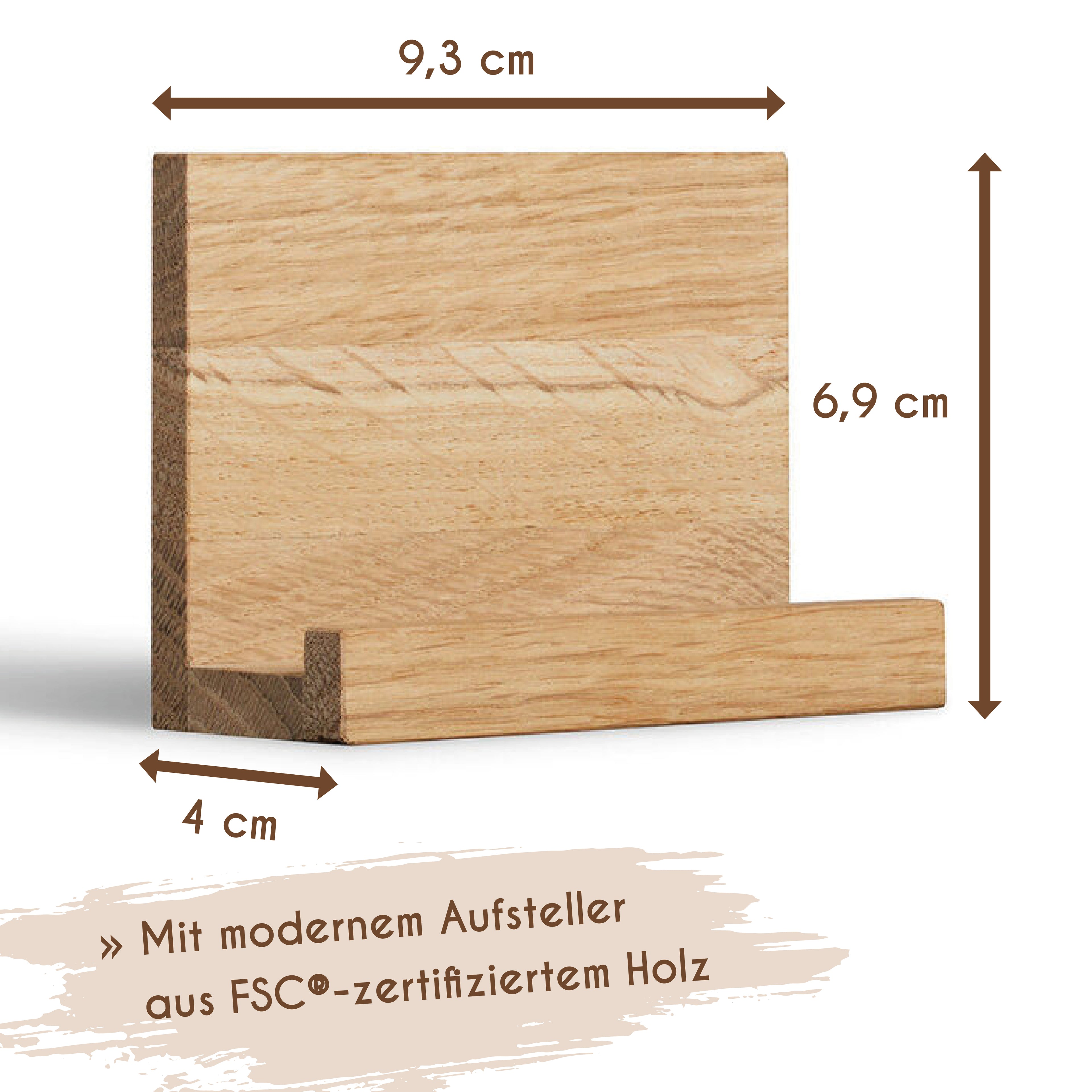 Personalisierter Adventskalender 2025 mit eigenen Fotos und Holzaufsteller